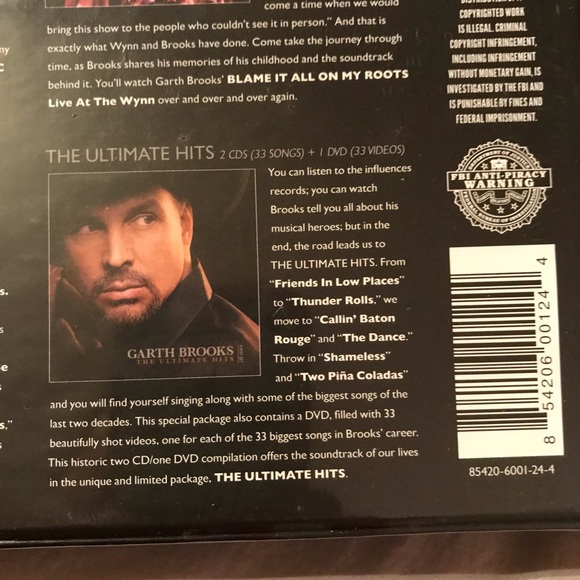 Garth Brooks NEW SEALED 8 Disc Set! 6 CDs + 2 DVDs - Picture 12 of 13